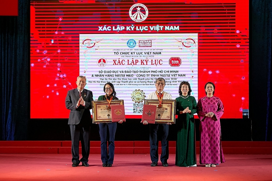 Hội thi Thể dục Thể thao học sinh TP. Hồ Chí Minh  năm 2026 xác lập kỷ lục Việt Nam