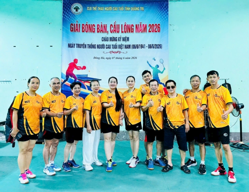 CLB Thể thao NCT tỉnh là mái nhà chung để những NCT đến tập luyện, thi đấu bóng bàn, cầu lông CLB Thể thao NCT tỉnh là mái nhà chung để những NCT đến tập luyện, thi đấu bóng bàn, cầu lông