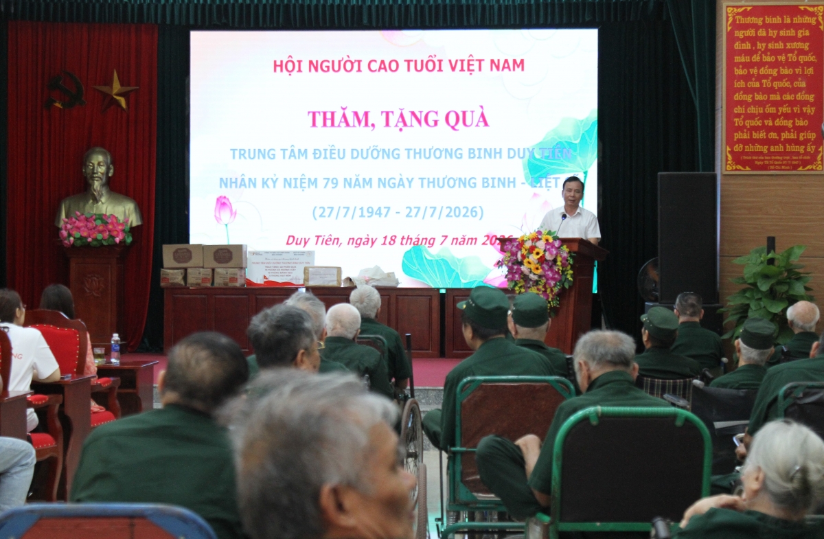 Hội Người cao tuổi Việt Nam tri ân thương binh, bệnh binh tại Trung tâm Điều dưỡng Duy Tiên Hội Người cao tuổi Việt Nam tri ân thương binh, bệnh binh tại Trung tâm Điều dưỡng Duy Tiên