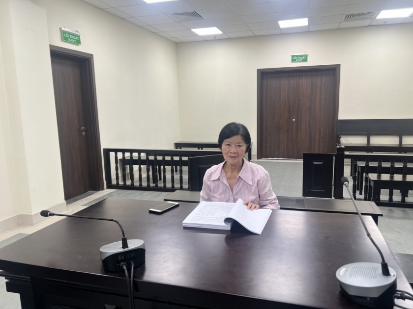 Bà Nguyễn Thị Chinh tại phiên tòa sơ thẩm TAND TP Hà Nội. Bà Nguyễn Thị Chinh tại phiên tòa sơ thẩm TAND TP Hà Nội.