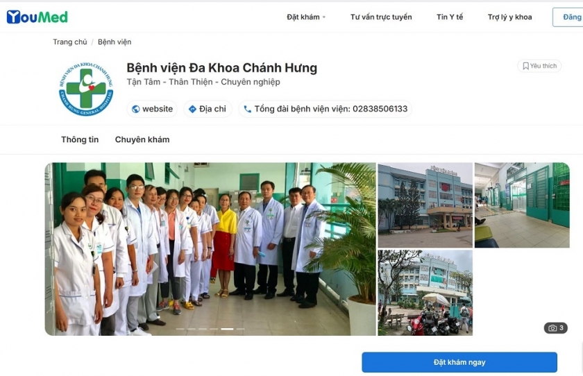 Đặt lịch khám trước tại Bệnh viện Chánh Hưng tạo thuận lợi cho người cao tuổi Đặt lịch khám trước tại Bệnh viện Chánh Hưng tạo thuận lợi cho người cao tuổi