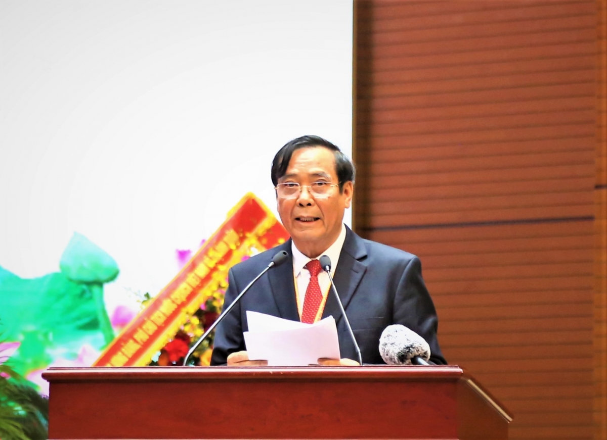 Chủ tịch Nguyễn Thanh Bình phát biểu tại Đại hội