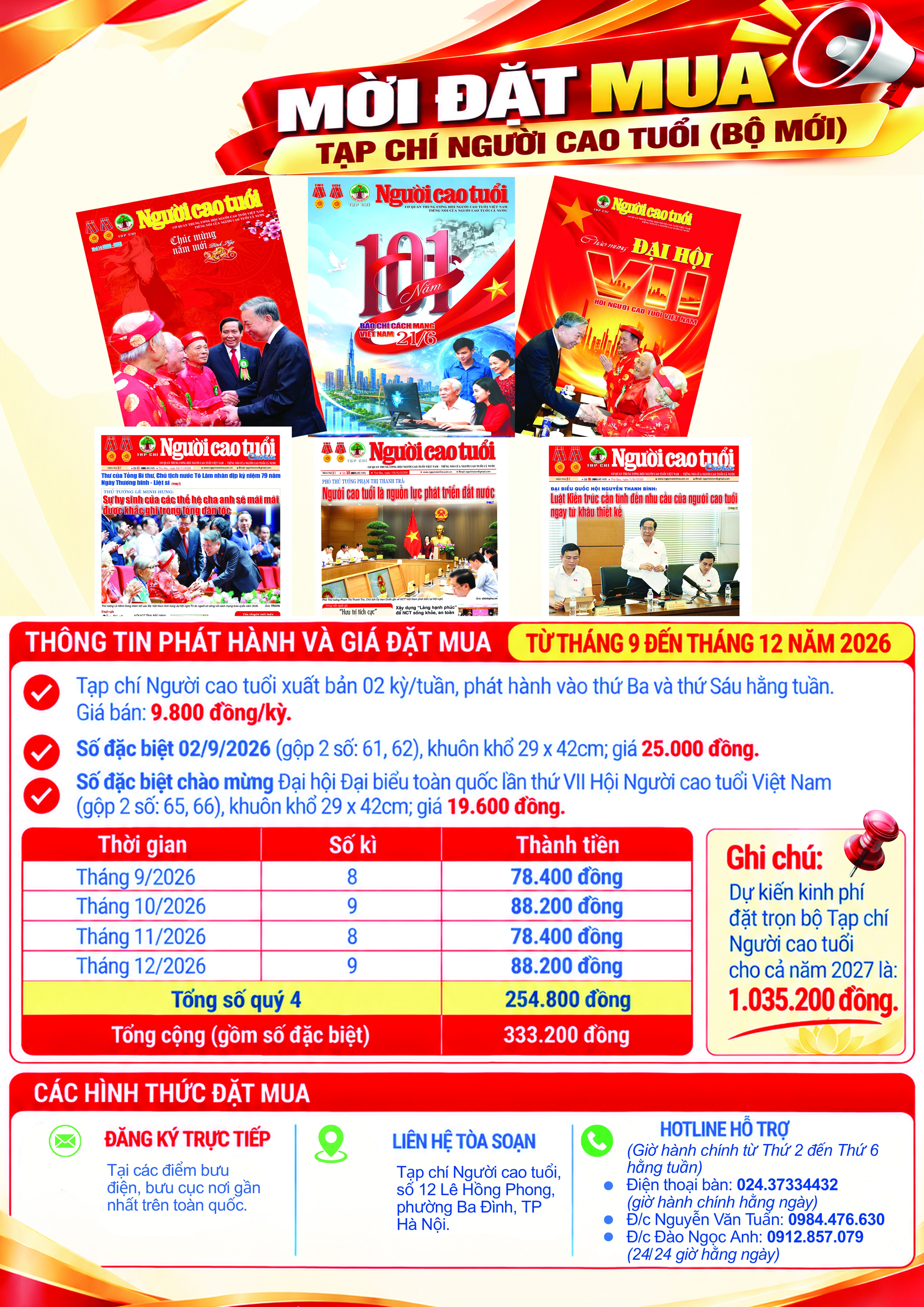 Mời đặt mua Tạp chí Người cao tuổi (Bộ mới)