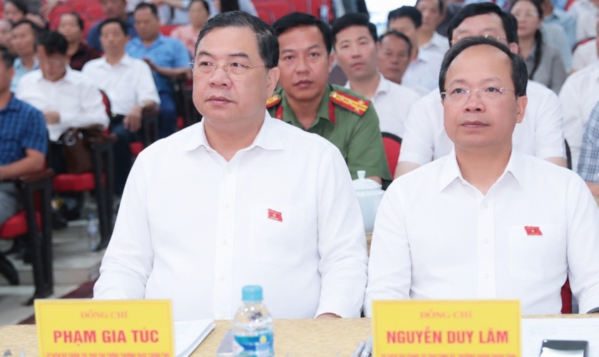 Chủ tịch Hội Người cao tuổi Việt Nam Nguyễn Thanh Bình dự hội nghị tiếp xúc cử tri tại Hà Tĩnh