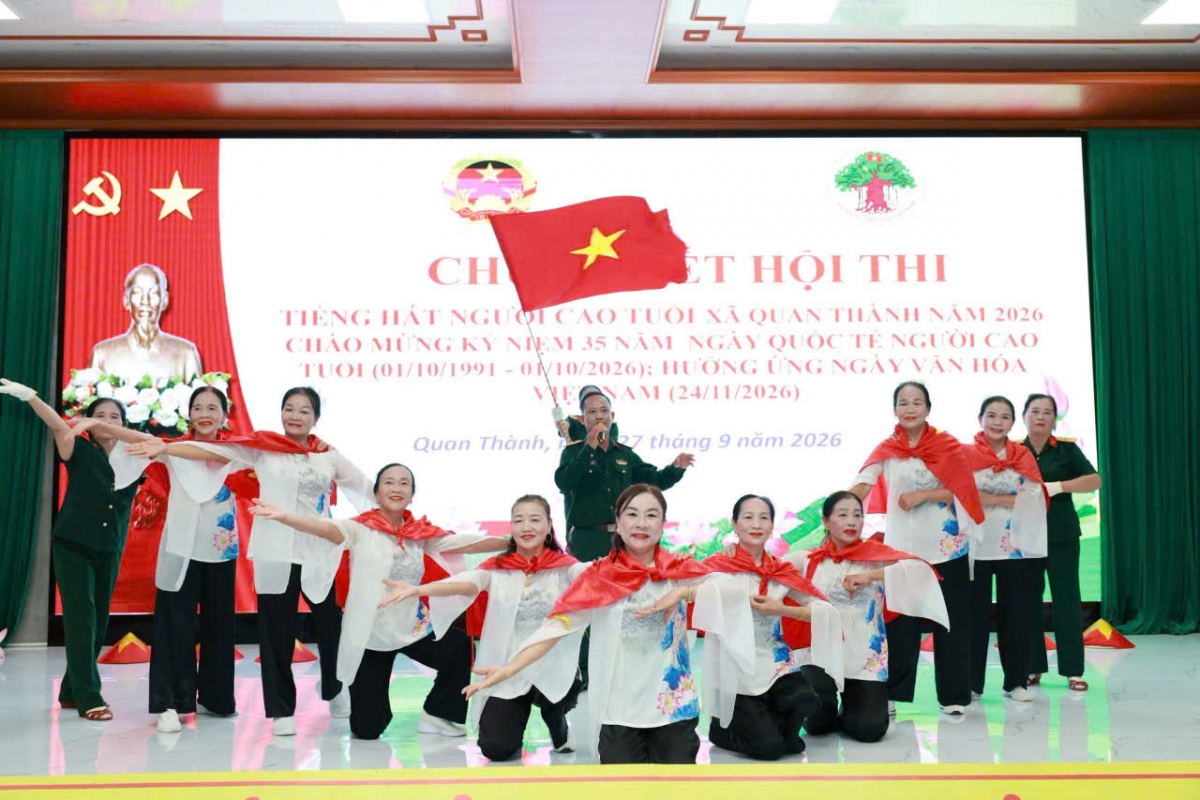 Chung kết Hội thi Tiếng hát Người cao tuổi năm 2026 diễn ra với nhiều tiết mục đặc sắc, được dàn dựng công phu. Chung kết Hội thi Tiếng hát Người cao tuổi năm 2026 diễn ra với nhiều tiết mục đặc sắc, được dàn dựng công phu.