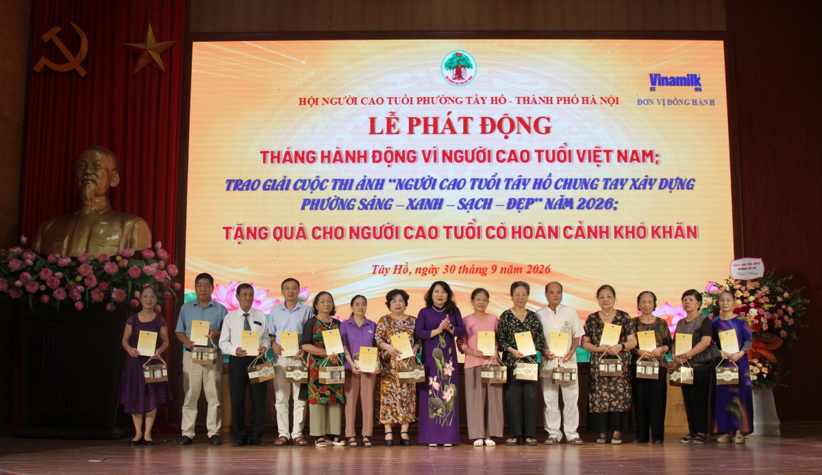 Phường Tây Hồ phát động Tháng hành động vì người cao tuổi năm 2026 Phường Tây Hồ phát động Tháng hành động vì người cao tuổi năm 2026