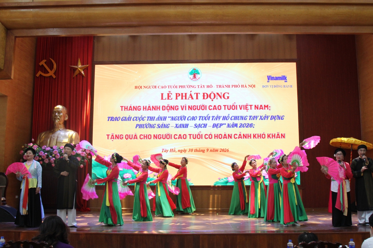 Phường Tây Hồ phát động Tháng hành động vì người cao tuổi năm 2026 Phường Tây Hồ phát động Tháng hành động vì người cao tuổi năm 2026