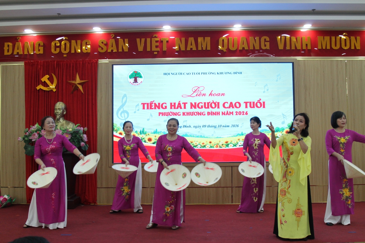 Hội NCT phường Khương Đình tổ chức Liên hoan Tiếng hát NCT năm 2026
