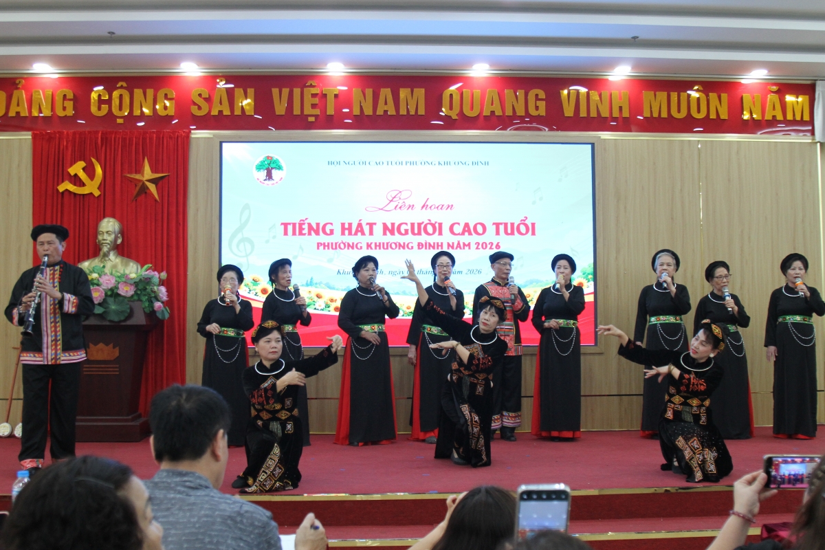 Hội NCT phường Khương Đình tổ chức Liên hoan Tiếng hát NCT năm 2026