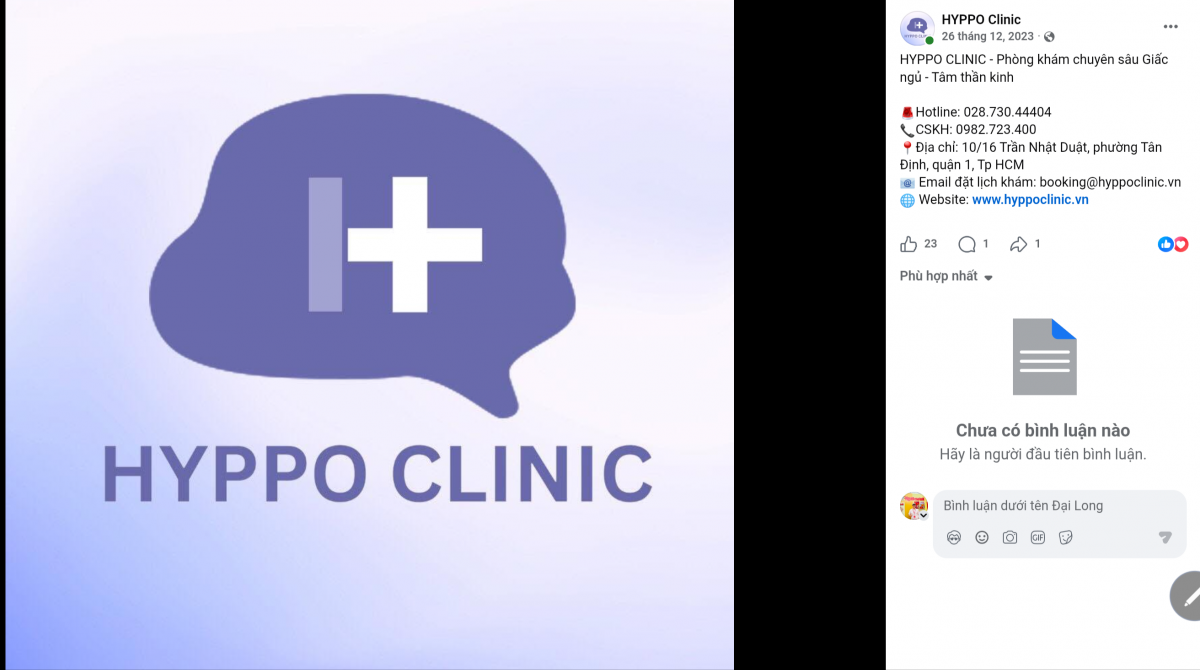 Công ty Cổ phần Dịch vụ Y tế HYPPO, Phòng khám HYPPO, bị phạt 15 triệu đồng