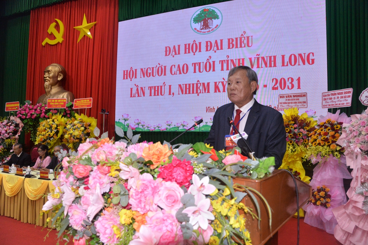 Tiến sỹ Nguyễn Bách Khoa phát biểu khai mạc Đại hội
