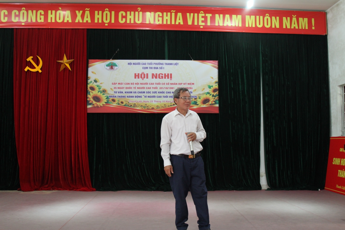 Hội Người cao tuổi phường Thanh Liệt Gặp mặt, khám sức khỏe cho cán bộ Hội cơ sở