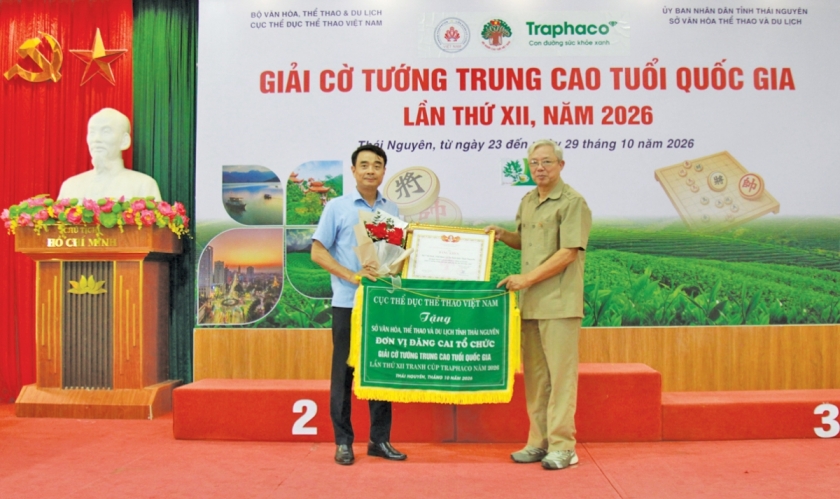 Giải Cờ tướng trung cao tuổi quốc gia lần thứ XII, Cúp Traphaco năm 2026: Hội tụ trí tuệ - kết nối đam mê Giải Cờ tướng trung cao tuổi quốc gia lần thứ XII, Cúp Traphaco năm 2026: Hội tụ trí tuệ - kết nối đam mê