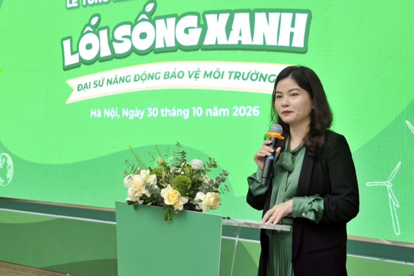 Bà Lê Thị Hoài Thương, Giám đốc Đối ngoại, Nestlé Việt Nam phát biểu tại sự kiện Bà Lê Thị Hoài Thương, Giám đốc Đối ngoại, Nestlé Việt Nam phát biểu tại sự kiện