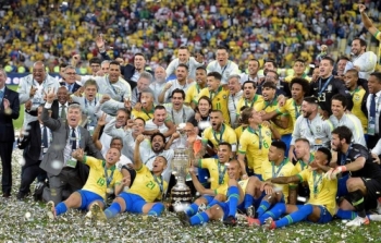 Brazil lần thứ 9 vô địch Copa America dù chơi thiếu người